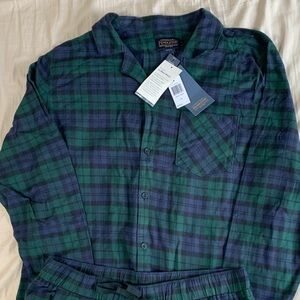Pendleton Navy and Forest Plaid Pajama Set